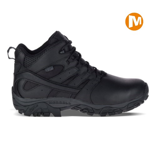 Dámské Pracovní Boty Merrell Moab 2 Mid Tactical Response Waterproof Černé (CZ. DHMBL)